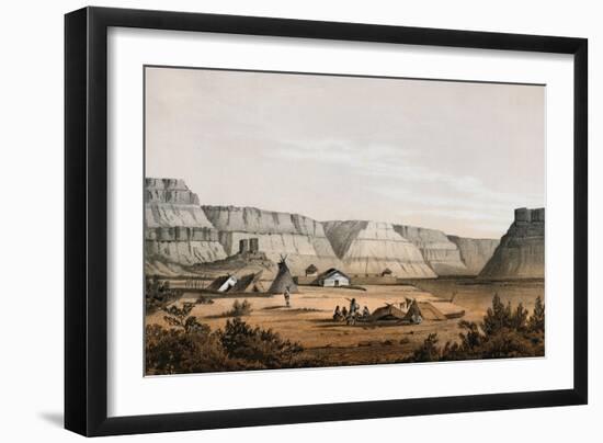 Portrait of the Old Fort Walla Walla-null-Framed Giclee Print