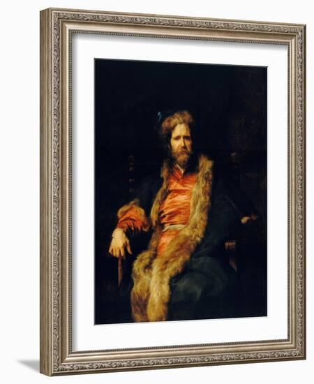 Portrait of the One-Armed Painter Martin Ryckaert-Sir Anthony Van Dyck-Framed Giclee Print