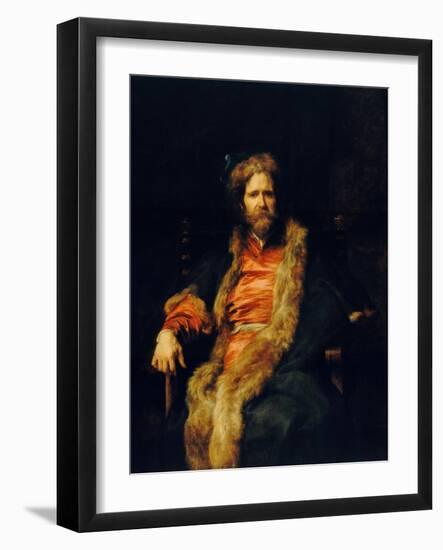 Portrait of the One-Armed Painter Martin Ryckaert-Sir Anthony Van Dyck-Framed Giclee Print