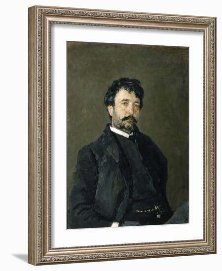 Portrait of the Opera Singer Angelo Masini (1844-192), 1890-Valentin Alexandrovich Serov-Framed Giclee Print