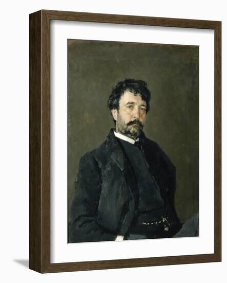 Portrait of the Opera Singer Angelo Masini (1844-192), 1890-Valentin Alexandrovich Serov-Framed Giclee Print