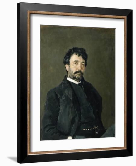 Portrait of the Opera Singer Angelo Masini (1844-192), 1890-Valentin Alexandrovich Serov-Framed Giclee Print