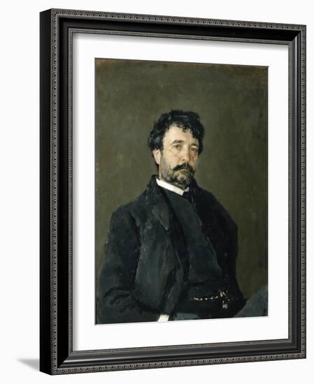 Portrait of the Opera Singer Angelo Masini (1844-192), 1890-Valentin Alexandrovich Serov-Framed Giclee Print