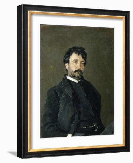 Portrait of the Opera Singer Angelo Masini (1844-192), 1890-Valentin Alexandrovich Serov-Framed Giclee Print