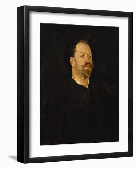 Portrait of the Opera Singer Francesco Tamagno (1850-190), 1891-1892-Valentin Alexandrovich Serov-Framed Giclee Print
