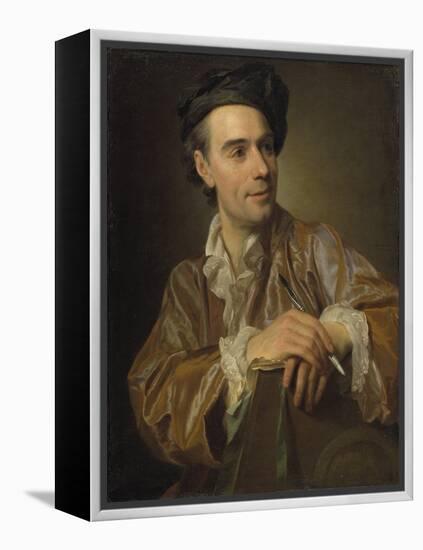 Portrait of the Painter Claude Joseph Vernet (1714-1789)-Alexander Roslin-Framed Premier Image Canvas