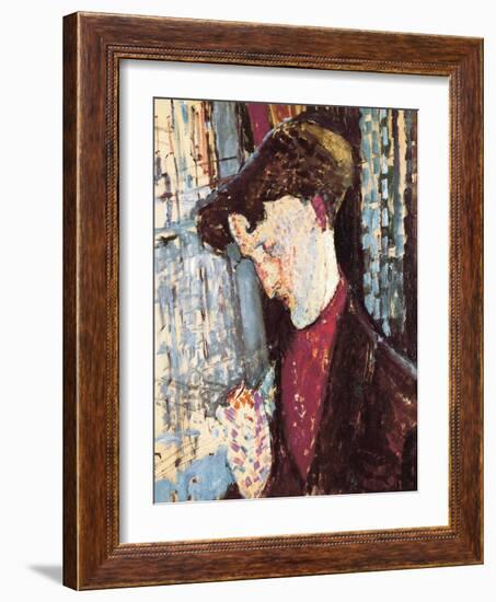 Portrait of the Painter Frank Havilland-Amedeo Modigliani-Framed Art Print