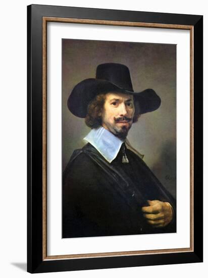 Portrait of the Painter Hendricks Martensz Sorgh-Rembrandt van Rijn-Framed Art Print