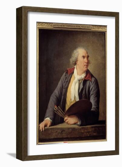 Portrait of the Painter Hubert Robert (1733-1808), 1788 (Oil on Wood)-Elisabeth Louise Vigee-LeBrun-Framed Giclee Print