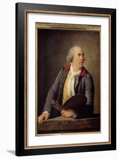 Portrait of the Painter Hubert Robert (1733-1808), 1788 (Oil on Wood)-Elisabeth Louise Vigee-LeBrun-Framed Giclee Print