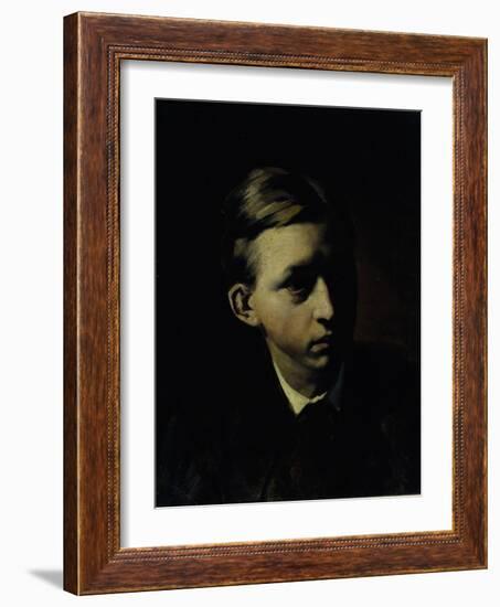 Portrait of the Painter Nikolai Alexeyevich Kasatkin (1859-193), 1876-Vasili Grigoryevich Perov-Framed Giclee Print