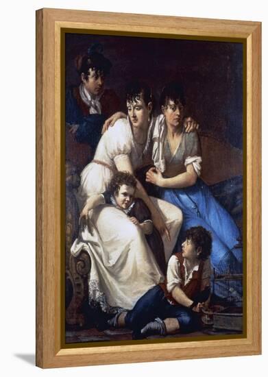 Portrait of the Painter's Family, 1807-Francesco Hayez-Framed Premier Image Canvas