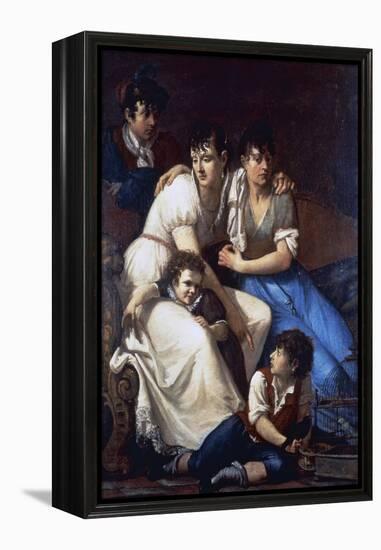 Portrait of the Painter's Family, 1807-Francesco Hayez-Framed Premier Image Canvas