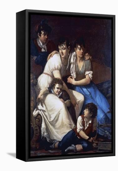 Portrait of the Painter's Family, 1807-Francesco Hayez-Framed Premier Image Canvas