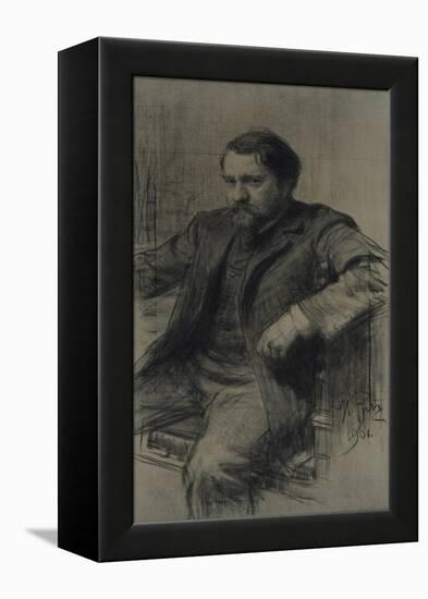 Portrait of the Painter Valentin Alexandrovich Serov (1865-191), 1901-Ilya Yefimovich Repin-Framed Premier Image Canvas