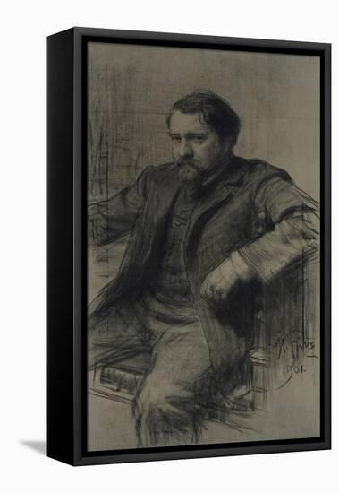 Portrait of the Painter Valentin Alexandrovich Serov (1865-191), 1901-Ilya Yefimovich Repin-Framed Premier Image Canvas