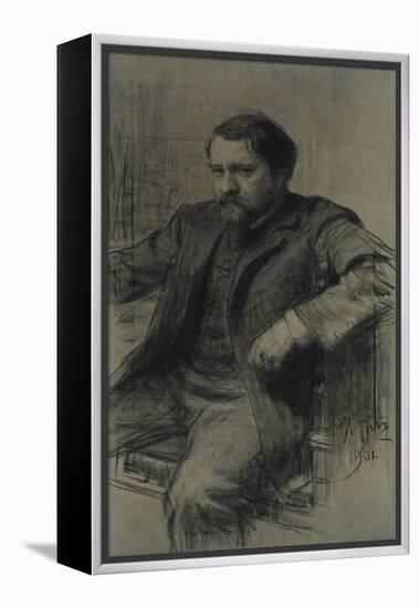 Portrait of the Painter Valentin Alexandrovich Serov (1865-191), 1901-Ilya Yefimovich Repin-Framed Premier Image Canvas