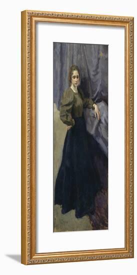 Portrait of the Painter Yelizaveta Martynova (1868-190), 1896-Osip Emmanuilovich Braz-Framed Giclee Print