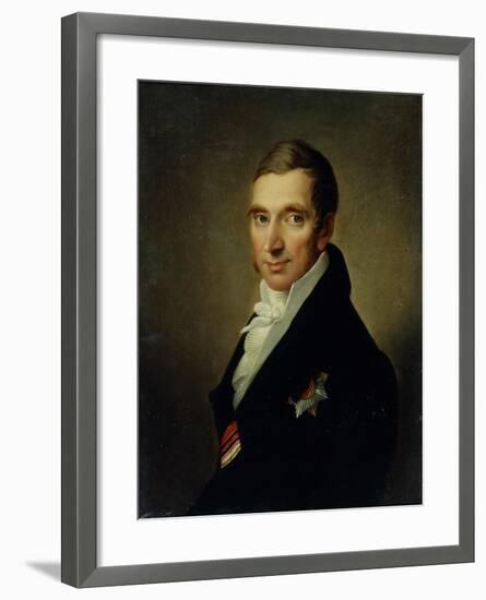 Portrait of the Physician Johann-Georg Von Ruehl (1768-184), 1823-Ivan Vasilyevich Luchaninov-Framed Giclee Print