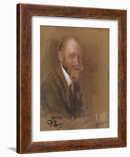 Portrait of the Playwright Prince Vladimir Vladimirovich Bariatinsky (1874-194)-Ilya Yefimovich Repin-Framed Giclee Print