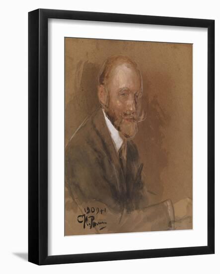 Portrait of the Playwright Prince Vladimir Vladimirovich Bariatinsky (1874-194)-Ilya Yefimovich Repin-Framed Giclee Print