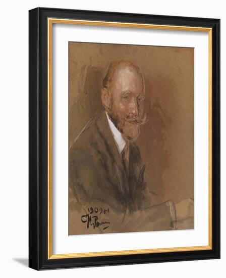 Portrait of the Playwright Prince Vladimir Vladimirovich Bariatinsky (1874-194)-Ilya Yefimovich Repin-Framed Giclee Print