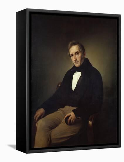 Portrait of the Poet Alessandro Manzoni (1785-187)-Francesco Hayez-Framed Premier Image Canvas