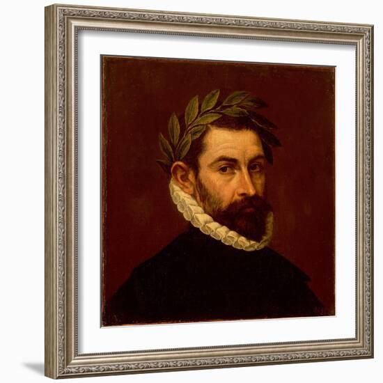 Portrait of the Poet Alonso De Ercilla Y Zuniga (1533-159), Between 1576 and 1578-El Greco-Framed Giclee Print