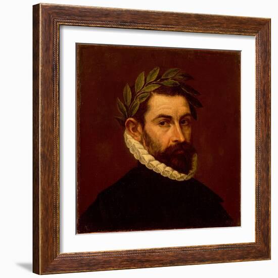 Portrait of the Poet Alonso De Ercilla Y Zuniga (1533-159), Between 1576 and 1578-El Greco-Framed Giclee Print