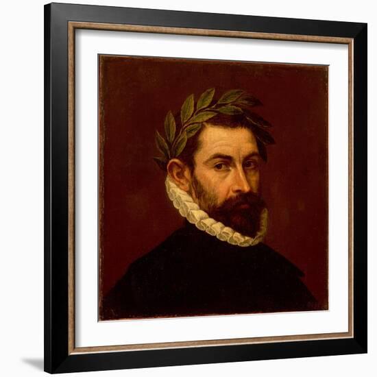 Portrait of the Poet Alonso De Ercilla Y Zuniga (1533-159), Between 1576 and 1578-El Greco-Framed Giclee Print