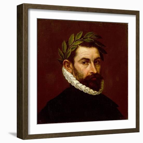 Portrait of the Poet Alonso Ercilla Y Zuniga-El Greco-Framed Giclee Print