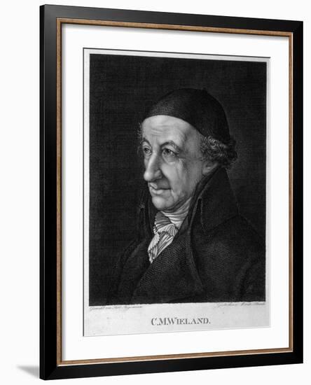 Portrait of the Poet and Writer Christoph Martin Wieland (1733-181), 19th Century-Moritz Steinla-Framed Giclee Print