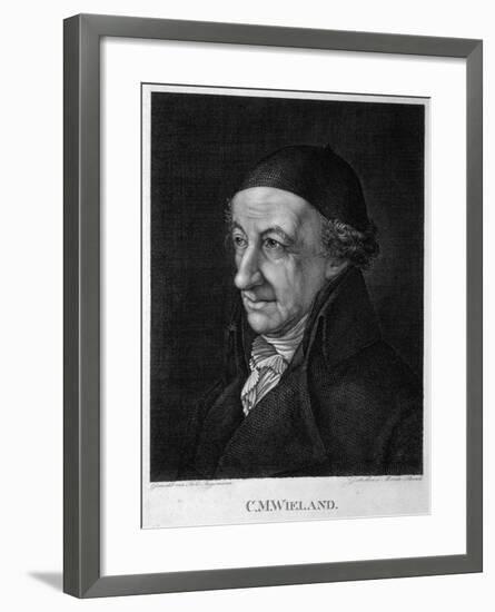 Portrait of the Poet and Writer Christoph Martin Wieland (1733-181), 19th Century-Moritz Steinla-Framed Giclee Print