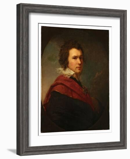 Portrait of the Poet Apollon Alexandrovich Maykov (1761-183), 1796-Johann-Baptist Lampi the Younger-Framed Giclee Print