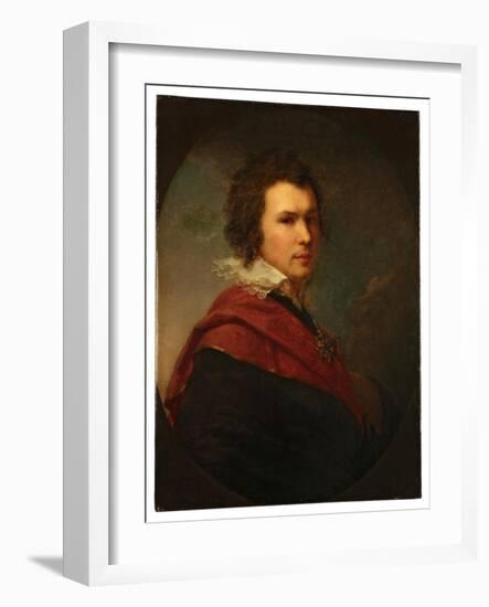 Portrait of the Poet Apollon Alexandrovich Maykov (1761-183), 1796-Johann-Baptist Lampi the Younger-Framed Giclee Print