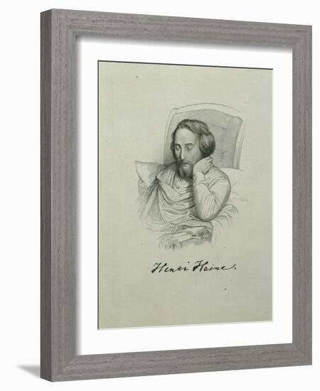 Portrait of the Poet Heinrich Heine (1797-185), 1851-Charles Gleyre-Framed Giclee Print