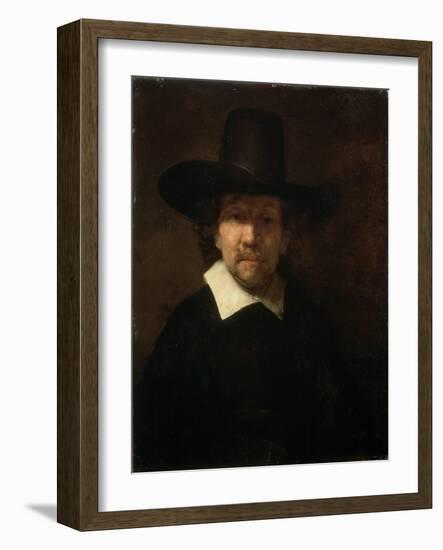 Portrait of the Poet Jeremias De Decker, 1666-Rembrandt van Rijn-Framed Giclee Print