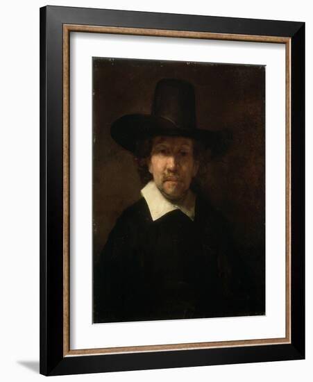 Portrait of the Poet Jeremias De Decker, 1666-Rembrandt van Rijn-Framed Giclee Print