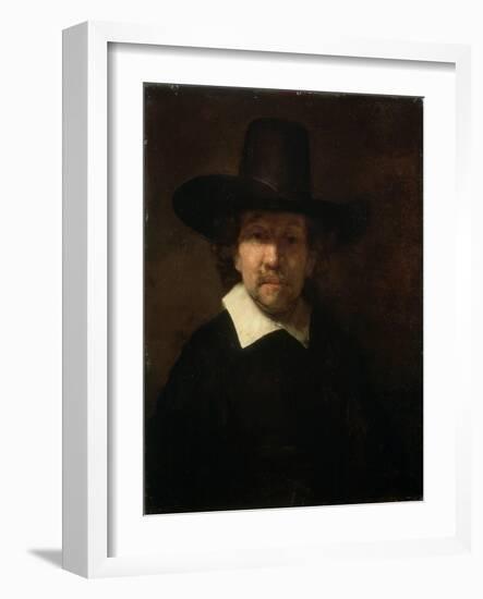 Portrait of the Poet Jeremias De Decker, 1666-Rembrandt van Rijn-Framed Giclee Print
