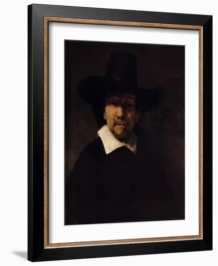 Portrait of the Poet Jeremias De Decker, C1666-Rembrandt van Rijn-Framed Giclee Print