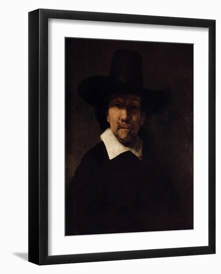 Portrait of the Poet Jeremias De Decker, C1666-Rembrandt van Rijn-Framed Giclee Print