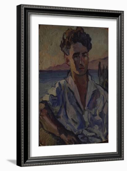 Portrait of the Poet Josef Utkin (1903-194), 1931-Aristarkh Vasilyevich Lentulov-Framed Giclee Print