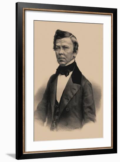 Portrait of the Poet Vladimir Grigoryevich Benediktov (1807-187), 1870-Andrey Mikhaylovich Lushev-Framed Giclee Print