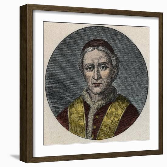 Portrait of the Pope Leo XII-Stefano Bianchetti-Framed Giclee Print