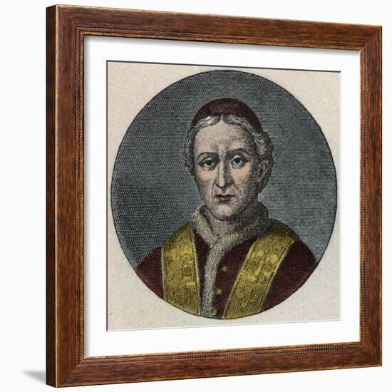 Portrait of the Pope Leo XII-Stefano Bianchetti-Framed Giclee Print