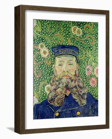 Portrait of the Postman Joseph Roulin, c.1889-Vincent van Gogh-Framed Giclee Print