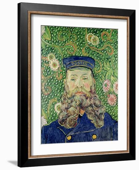 Portrait of the Postman Joseph Roulin, c.1889-Vincent van Gogh-Framed Giclee Print