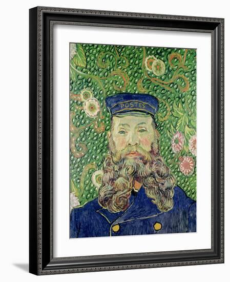 Portrait of the Postman Joseph Roulin, c.1889-Vincent van Gogh-Framed Giclee Print