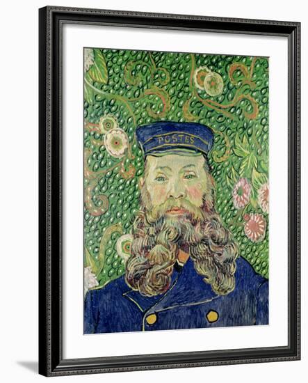 Portrait of the Postman Joseph Roulin, c.1889-Vincent van Gogh-Framed Giclee Print