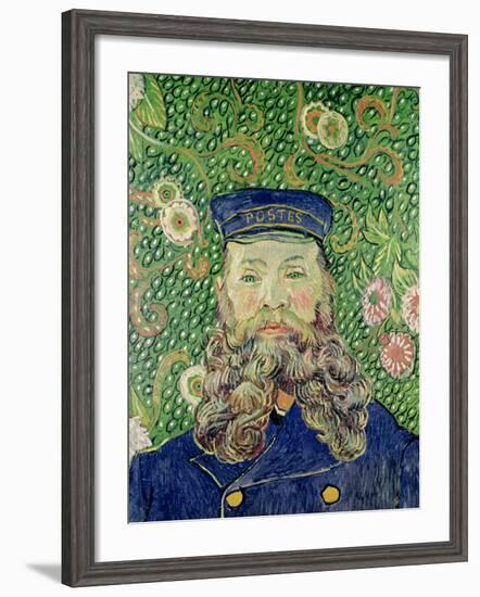 Portrait of the Postman Joseph Roulin, c.1889-Vincent van Gogh-Framed Giclee Print